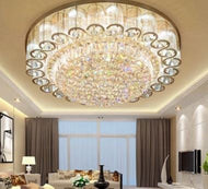 Stylish Golden Crystal LED Chandelier / Lixra
