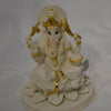 Polyresin Hand Carved Endearing White Showpiece / Lixra