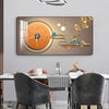 Rectangular Exquisite Painting Luxurious State Of Art Wall Clock / Lixra