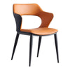Minimalist Style Leather Skin Dining Chair - Lixra