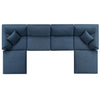 Polyester And Linen Fabric Wooden Sectional Sofa Set / Lixra