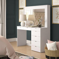 Gleamy Finish Stunning Wooden Dressing Table - Lixra