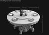 Exemplary Longing Round Shaped Marble Top Dining Table Set / Lixra