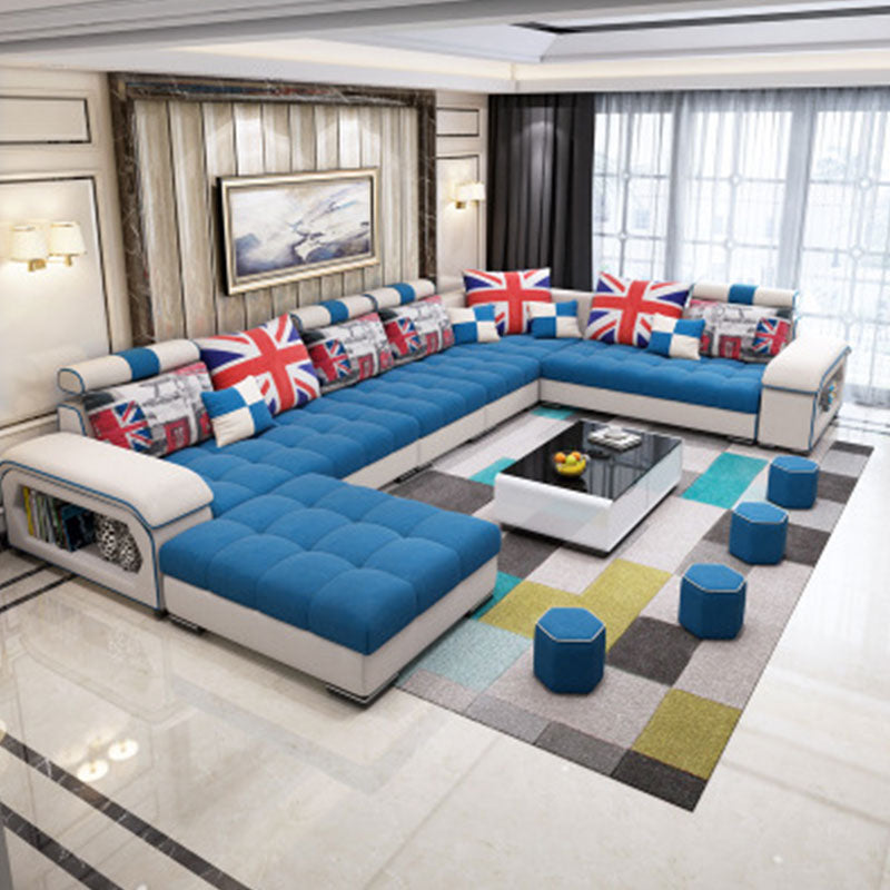 Captivating Modern Design Cozy Fabric Sectional Sofa-Lixra