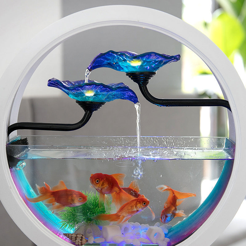 Creative Design Ceramic Stunning Fish Tank Indoor Fountain