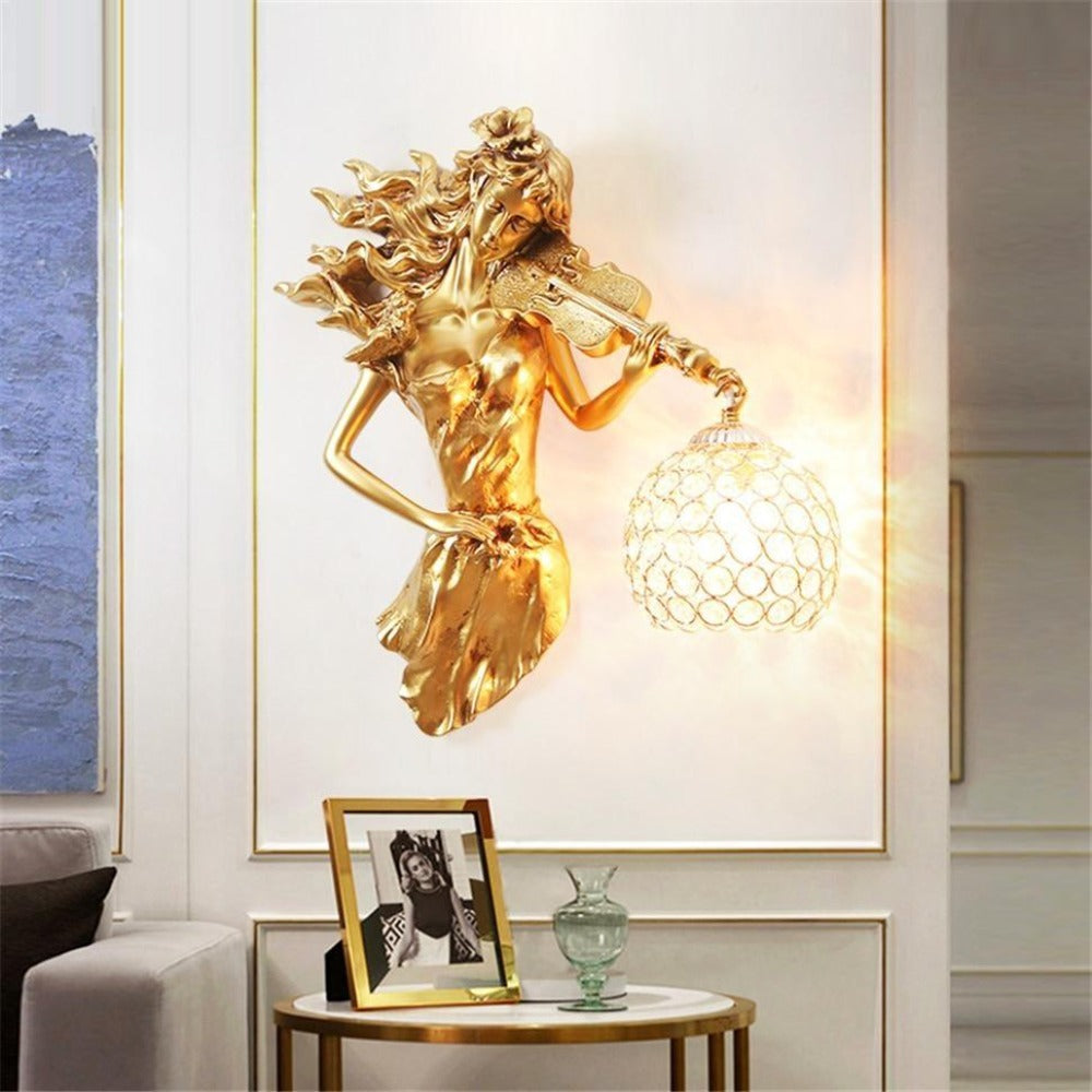 Ceative Crystal-Detailed Vintage Design Decorative Wall Lamp - Lixra