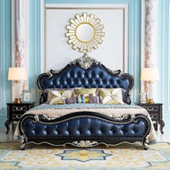 Milan European Design Luxurious Leather Bed / Lixra