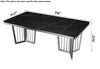 Shiny Marble-Top Dazzling Rectangular Dining Table Set / Lixra