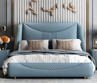 Luxurious Style Exquisite Designed Leather Bed / Lixra