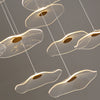 Lotus Leaf Design Acrylic Lustrous Modern Chandelier - Lixra