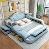 Modern Multi-Functional Palatial Leather Soft Bed - Lixra