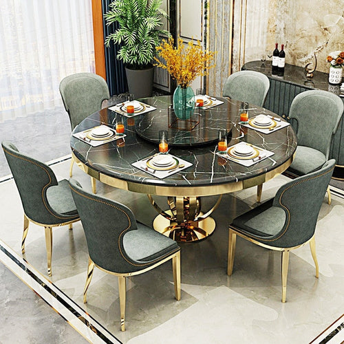 Modern Marble Top Dining Table / lixra