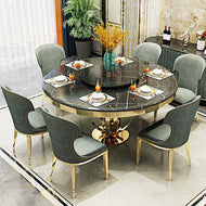 Modern Marble Top Dining Table Set / Lixra