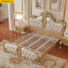 Antique-Looking Luxurious Leather Bed - Lixra