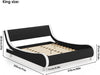 Modern Creative Design Astounding King Size Leather Bed - Lixra