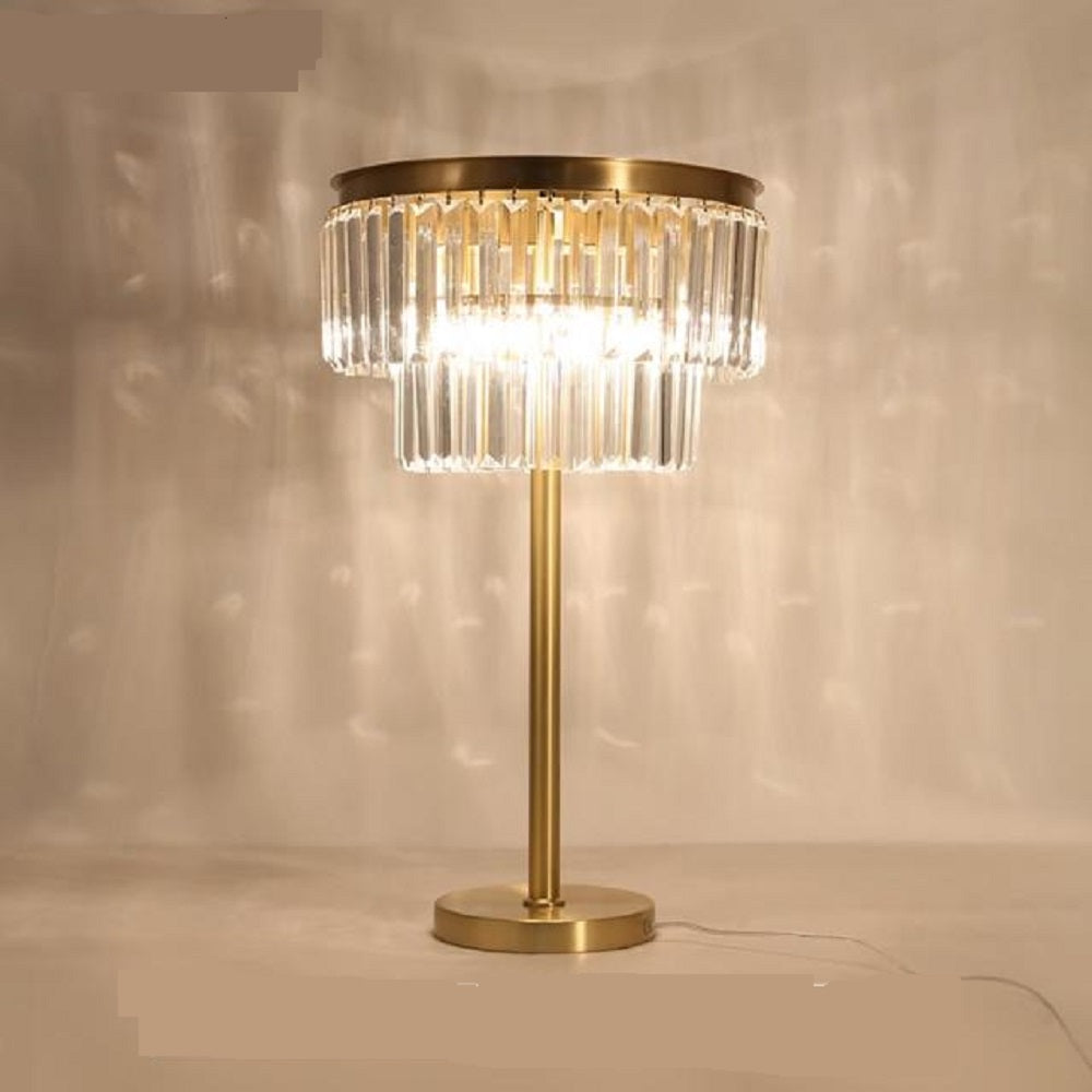 Ornate Crystal LED Floor Lamp