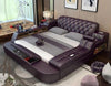 Contemporary Modern Multifunctional Leather Bed / Lixra