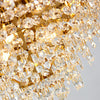 Contemporary design Gold Finish Lustrous Crystal Chandelier - Lixra