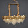 Contemporary design Gold Finish Lustrous Crystal Chandelier - Lixra
