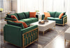 Opulent And Stylish Leather Living Room Sofa Set / Lixra