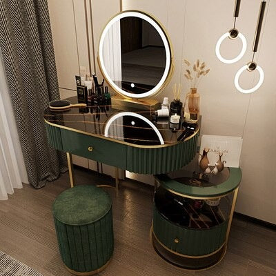 Classy Minimalist Design Cabinet Dresser With Black Marble Top-Lixra
