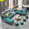 Modern Lavish U-shaped Green Fabric Sectional Sofa - Lixra
