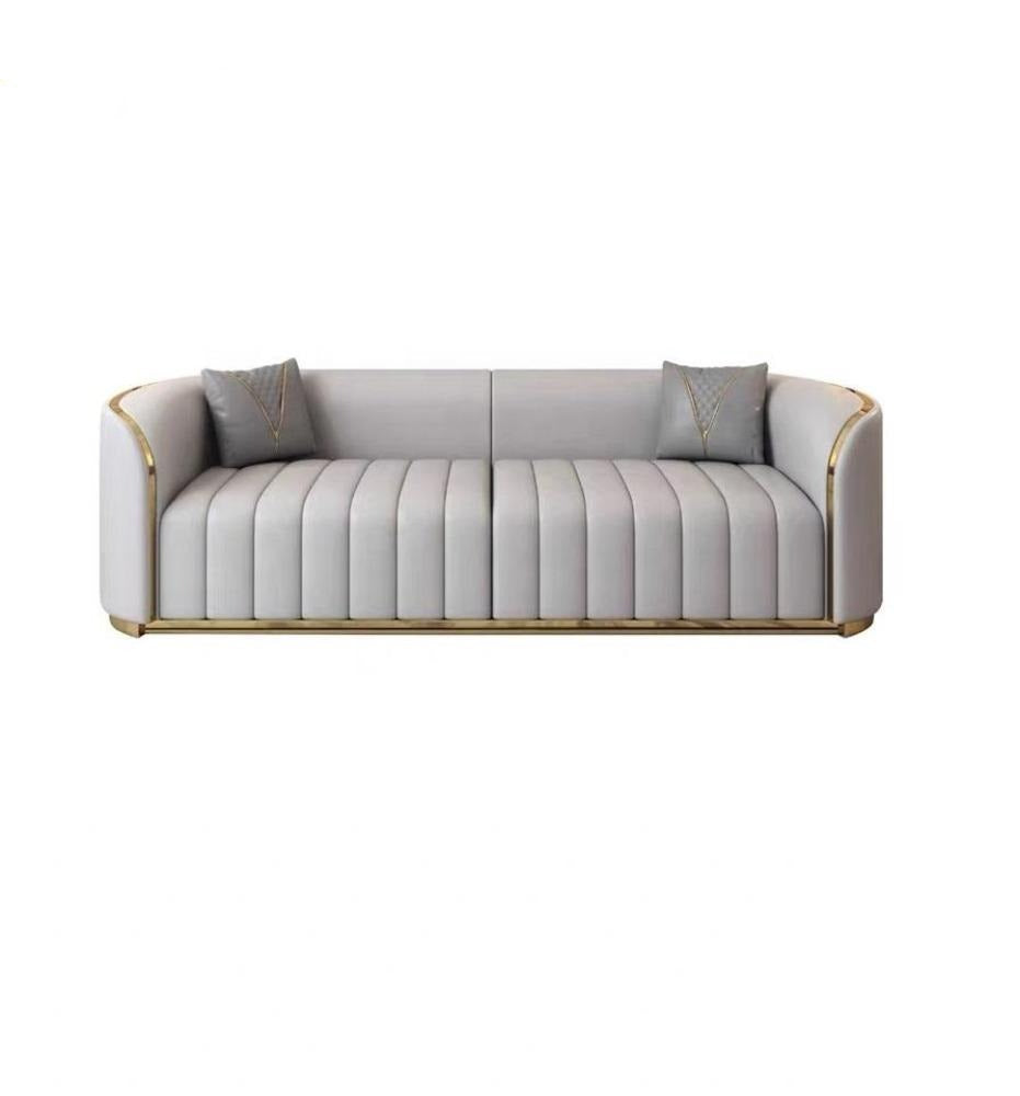 Ultra Modern Spacious Contemporary Style 3 Seater Leather Sofa – Lixra.com