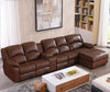 Magnolious Comfy Leather Upholstered Power Recliner Sofa / Lixra
