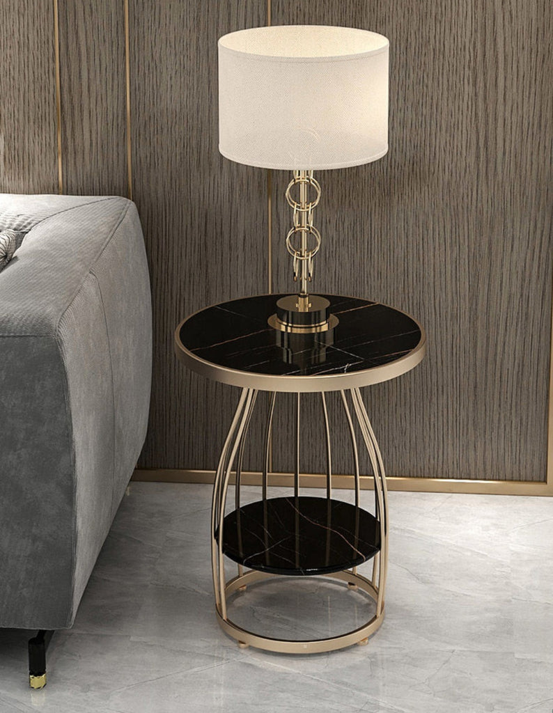 Aesthetic Round Marble Finish Coffee Table - Lixra