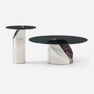 Appealing Glass-Top Modern Coffee Table / Lixra