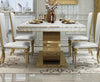 Bodacious Luxury Design Marble-Top Dining Table Set - Lixra