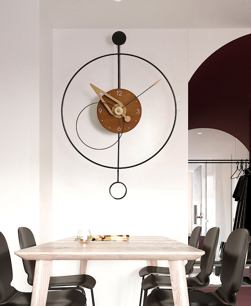 Modern Glorious Metallic Striking Wall Clock - Lixra