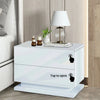 Contemporary Design Gleamy Solid Wood Sumptuous Nightstand - Lixra