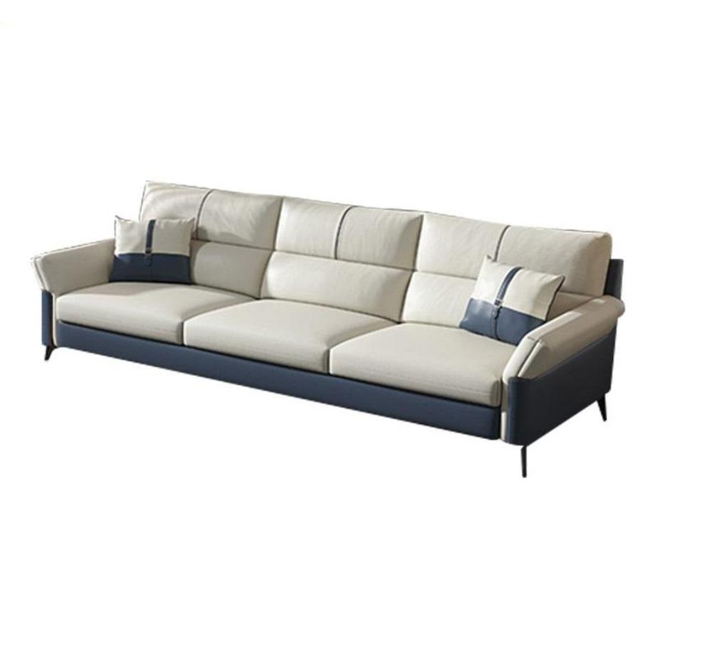 Imperial Modern Classic Style 3 Seater Leather Sofa - Lixra