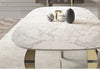Exclusive Modern Design Marble-Top Dining Table Set / Lixra
