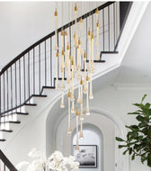 Contemporary Rain Drop Design Magnificent Crystal Pendant Light - Lixra