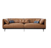 Home Inspired Wooden Built Luxurious 3 Seater Leather Sofa - Lixra