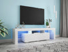 Gleamy Finish Wooden Attractive TV Cabinet With LED - Lixra