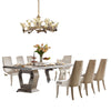 Modern Light Luxurious Glossy Wood Delectable Dining Table Set - Lixra