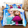 Adorable Stylish Design Frozen Princess Print Slick Bedding Set-Lixra