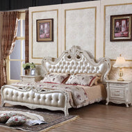Milan European Style Wooden Leather Bed / Lixra