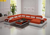 Iconic Splendid Look Creative Designed Leather Sectional Sofa Set - Lixra