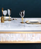 Minimalist Modern Stainless Steel Marble-Top Dining Table Set - Lixra