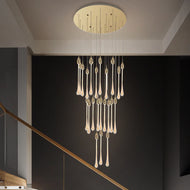 Raindrop Design Crystal Magnolious Chandelier / Lixra