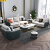 Elegant Designed Curvy Back Support Luxurious Leather Sofa Set - Lixra