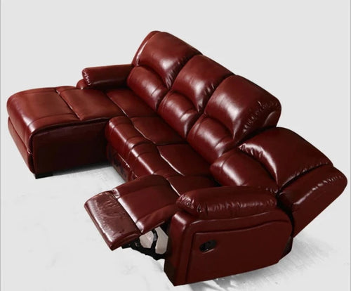Modern Elegant Design Solace Leather Power Recliner Sectional Sofa / Lixra