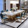 Home Desire Luxurious Marble Top Dining Table Set - Lixra
