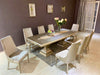 Impressive Modern Design High Gloss Solid Wood Dining Table Set - Lixra
