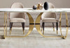 High-Defined Luxurious Marble-Top Stunning Dining Table Set / Lixra