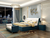 Modern Style Endearing Leather Bed / Lixra